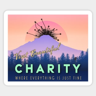 Visit Charity, Oregon Sticker